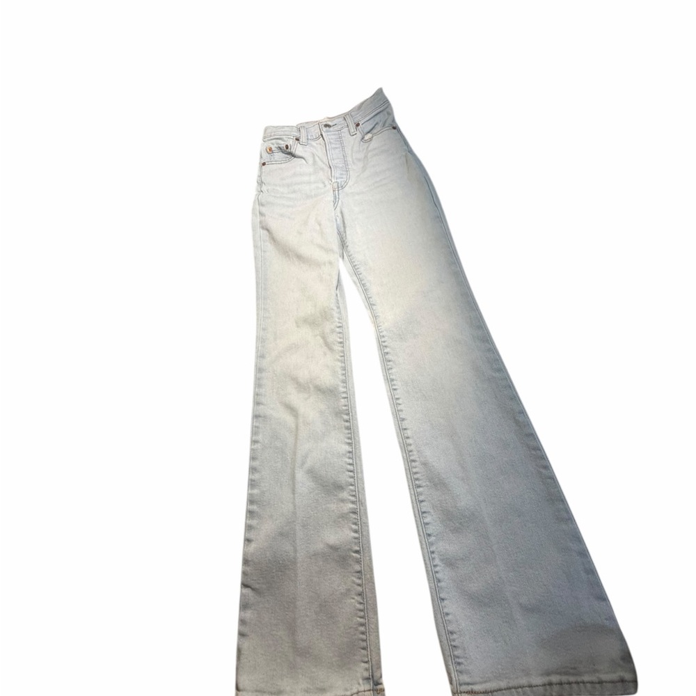 Levis Ribcage Boot Light Wash High Rise Jeans Sz 26 x 33 - Picture 10 of 15